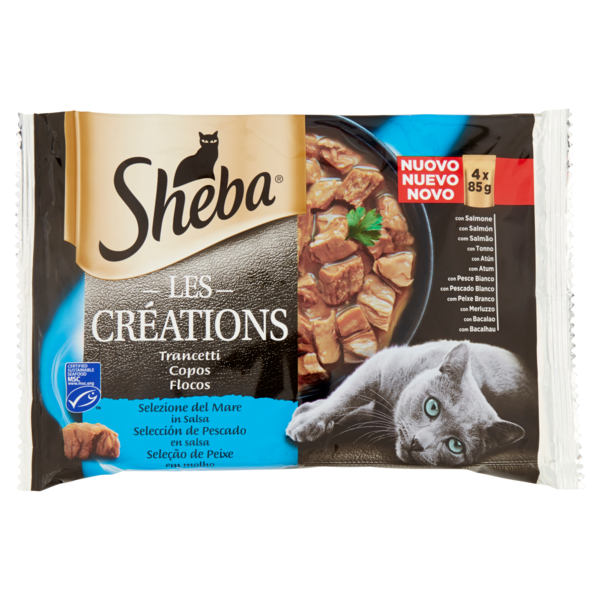 sheba pouch selection sea 4x85gr
